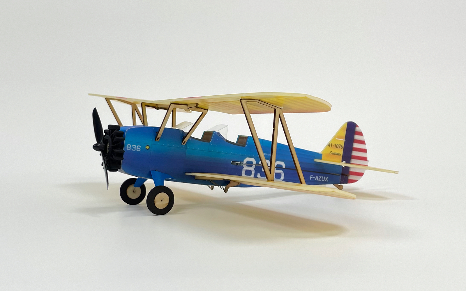 KT-Foam-RC-Flugzeug-Biplane-KITMotor-mit-einer-Spannweite-von-360-mm-im-Maszligstab-PT-17-Stearman-1986693-3